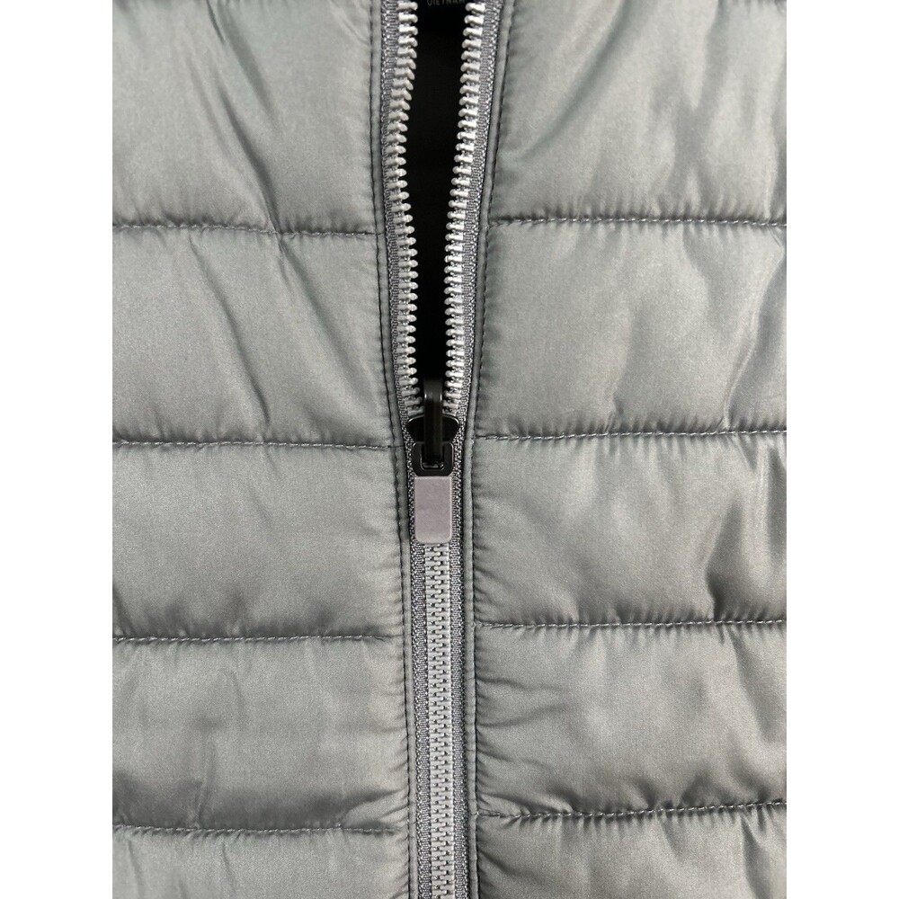 Lands' End Zip Up Puffer Vest Men's Grey Oeko-Tex - Size Medium - Picture 2 of 6